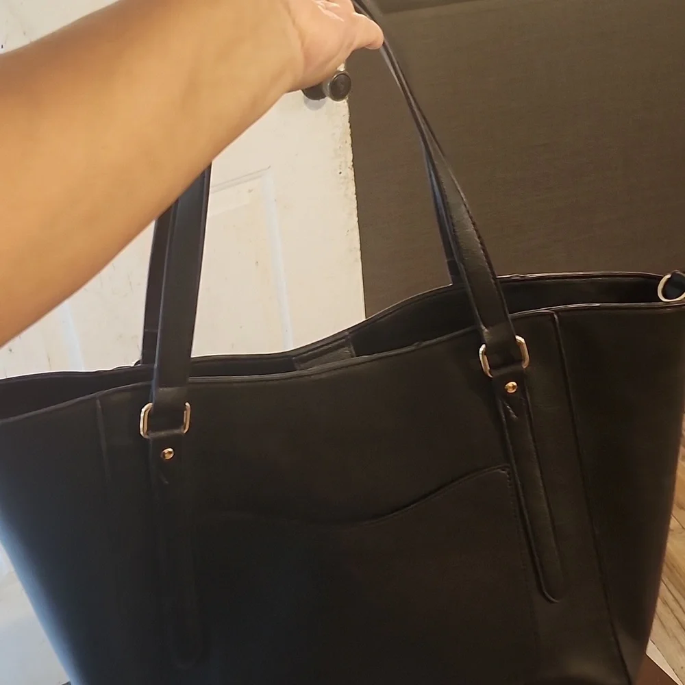 Nine West Elegant Black Tote Bag